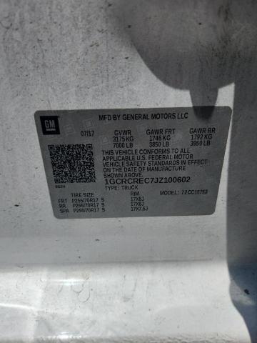 1GCRCREC7JZ100602 - 2018 CHEVROLET SILVERADO C1500 LT Ağ foto 12