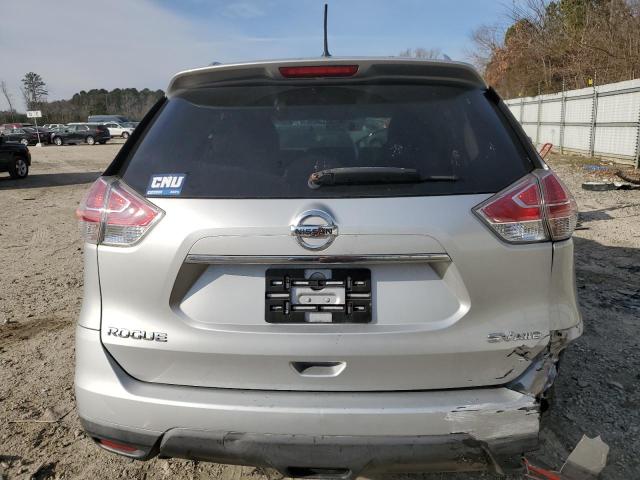 KNMAT2MV5GP682744 - 2016 NISSAN ROGUE S SILVER photo 6