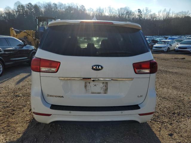 KNDMB5C10G6131630 - 2016 KIA SEDONA LX WHITE photo 6