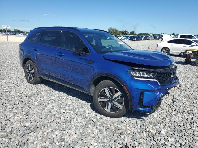 5XYRH4LF7NG103599 - 2022 KIA SORENTO EX BLUE photo 4