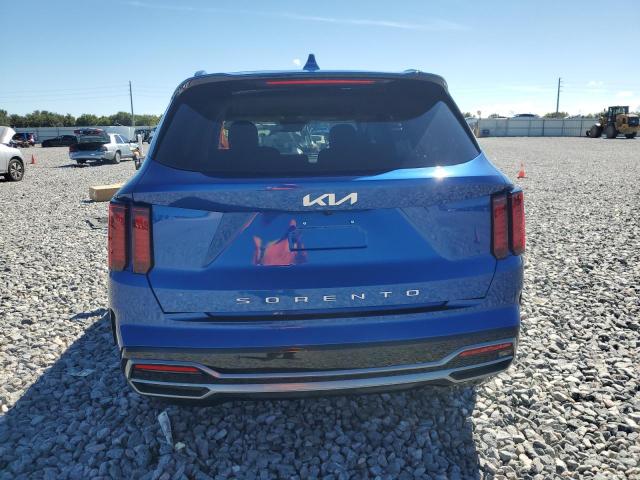 5XYRH4LF7NG103599 - 2022 KIA SORENTO EX BLUE photo 6