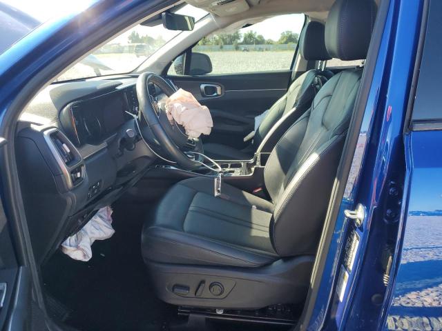 5XYRH4LF7NG103599 - 2022 KIA SORENTO EX BLUE photo 7