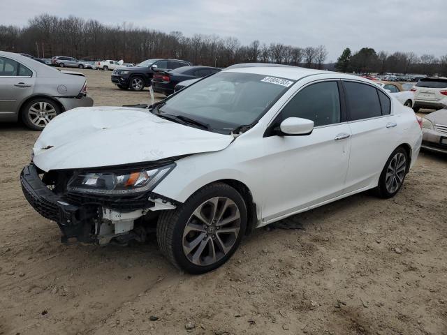 1HGCR2F59FA019457 - 2015 HONDA ACCORD SPORT WHITE photo 1