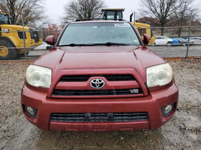 JTEBT17R478039479 - 2007 TOYOTA 4RUNNER LIMITED RED photo 5