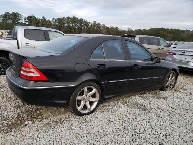 WDBRF52H67F936328 - 2007 MERCEDES-BENZ C 230 BLACK photo 3