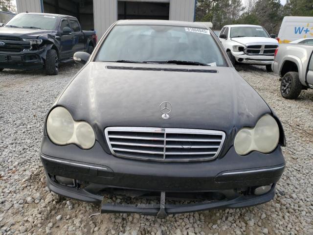 WDBRF52H67F936328 - 2007 MERCEDES-BENZ C 230 BLACK photo 5