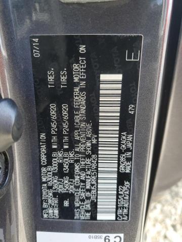 JTEBU5JR9E5198428 - 2014 TOYOTA 4RUNNER SR5 灰色 照片 13