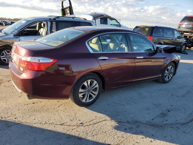 1HGCR2F37EA105735 - 2014 HONDA ACCORD LX MAROON photo 3