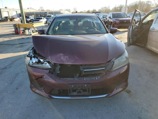 1HGCR2F37EA105735 - 2014 HONDA ACCORD LX MAROON photo 5