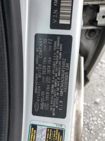 KMHCN4AC6AU416462 - 2010 HYUNDAI ACCENT GLS 银色 照片 12