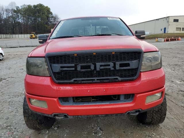 1FTPX14504NB96116 - 2004 FORD F150 RED photo 5