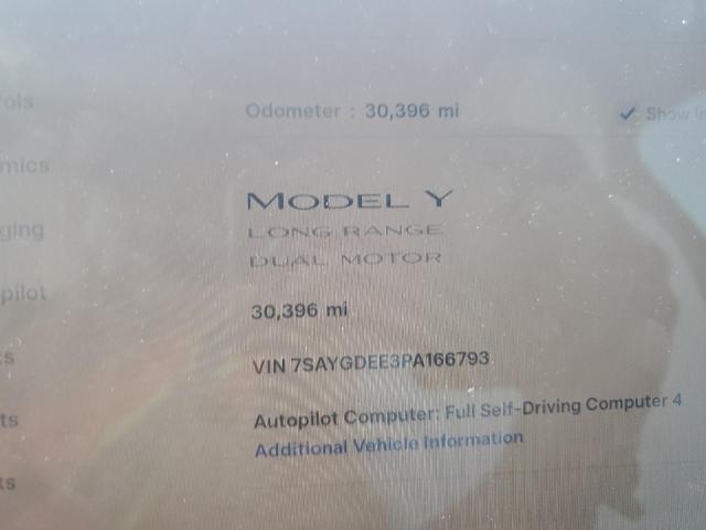 7SAYGDEE3PA166793 - 2023 TESLA MODEL Y Gri fotoğraf 9