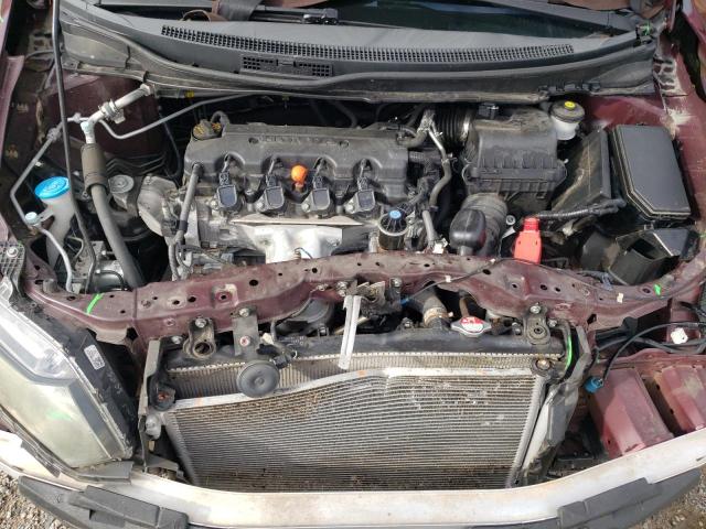 2HGFB2F55DH583249 - 2013 HONDA CIVIC LX მუქწითელი ფოტო 11