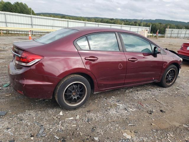 2HGFB2F55DH583249 - 2013 HONDA CIVIC LX მუქწითელი ფოტო 3