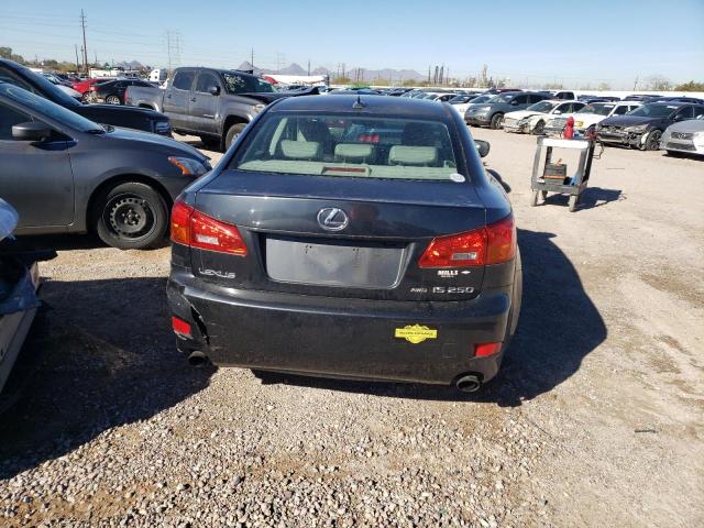 JTHCK262682023339 - 2008 LEXUS IS 250 BLACK photo 6