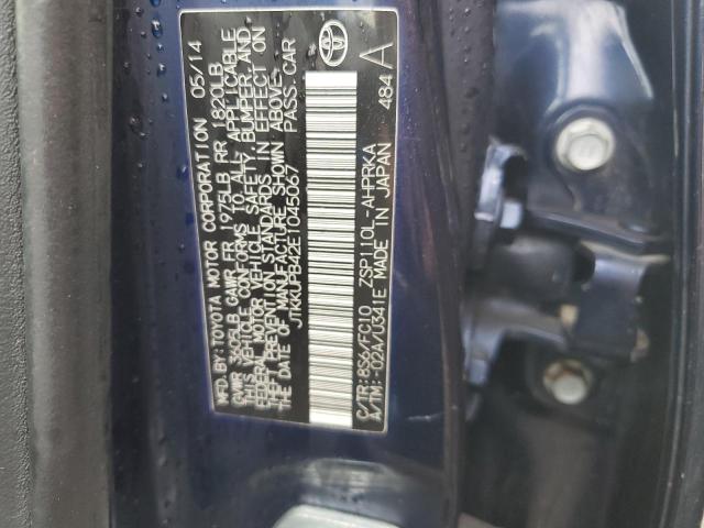 JTKKUPB42E1045067 - 2014 TOYOTA SCION XD BLUE photo 12