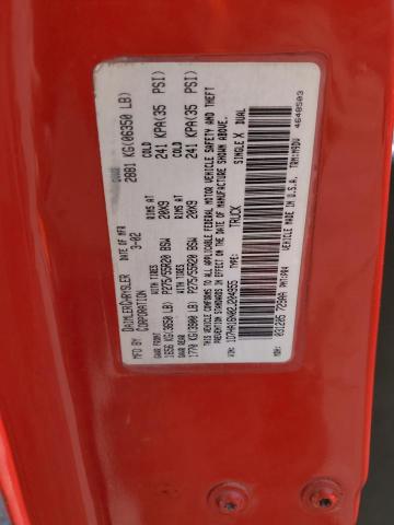 1D7HA16N02J204955 - 2002 DODGE RAM 1500 RED photo 12