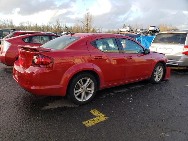 1C3CDZAG1EN148562 - 2014 DODGE AVENGER SE RED photo 3