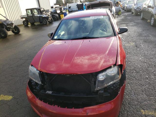 1C3CDZAG1EN148562 - 2014 DODGE AVENGER SE RED photo 5