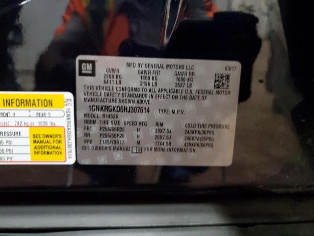 1GNKRGKD6HJ307614 - 2017 CHEVROLET TRAVERSE LT BLUE photo 13