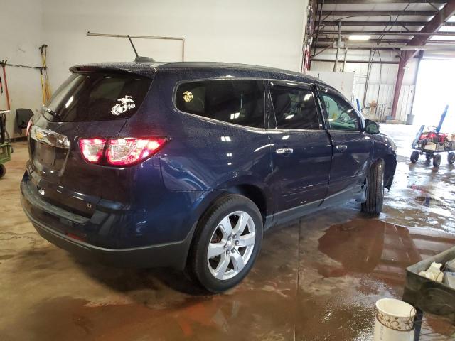 1GNKRGKD6HJ307614 - 2017 CHEVROLET TRAVERSE LT BLUE photo 3