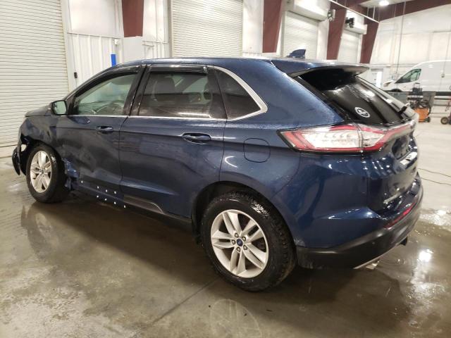 2FMPK4J93HBB31328 - 2017 FORD EDGE SEL BLUE photo 2