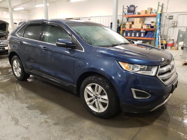 2FMPK4J93HBB31328 - 2017 FORD EDGE SEL BLUE photo 4