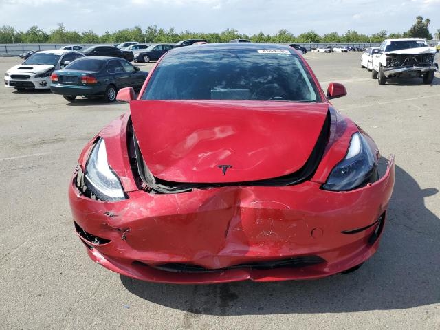 5YJ3E1EB0MF873477 - 2021 TESLA MODEL 3 Rojo foto 5