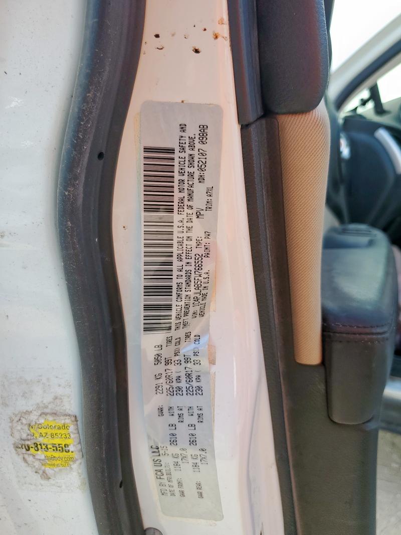 1C4PJLAB5FW766552 - 2015 JEEP CHEROKEE SPORT 白色 照片 12