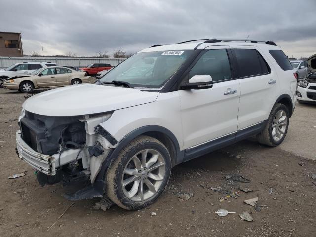 1FM5K8F86DGA37655 - 2013 FORD EXPLORER LIMITED WHITE photo 1