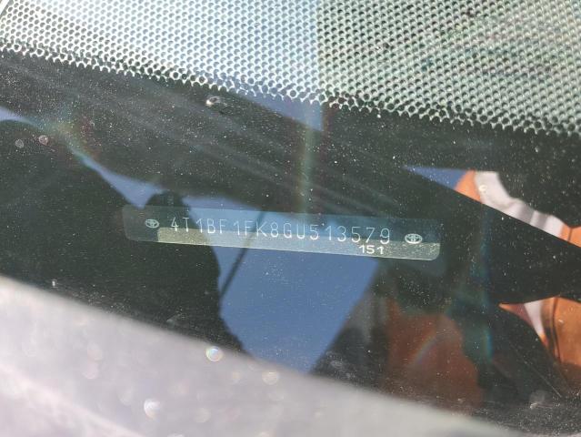 4T1BF1FK8GU513579 - 2016 TOYOTA CAMRY LE 灰色 照片 12