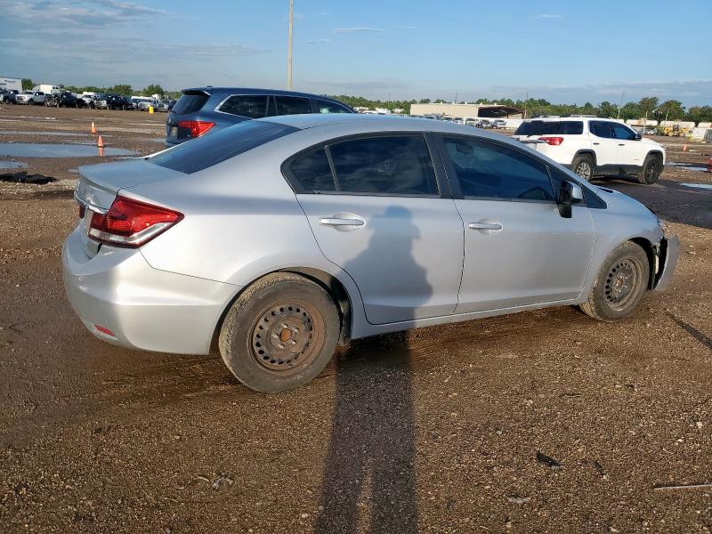 2HGFB2F53DH582374 - 2013 HONDA CIVIC LX SILVER photo 3