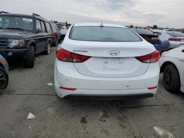 5NPDH4AE2GH703222 - 2016 HYUNDAI ELANTRA SE WHITE photo 6