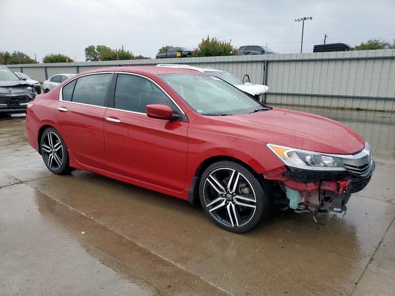 1HGCR2F57GA061305 - 2016 HONDA ACCORD SPORT წითელი ფოტო 4