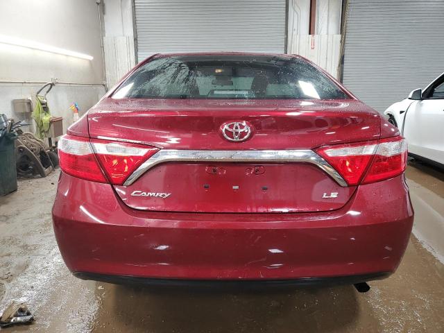 4T1BF1FKXGU504656 - 2016 TOYOTA CAMRY LE BURGUNDY photo 6