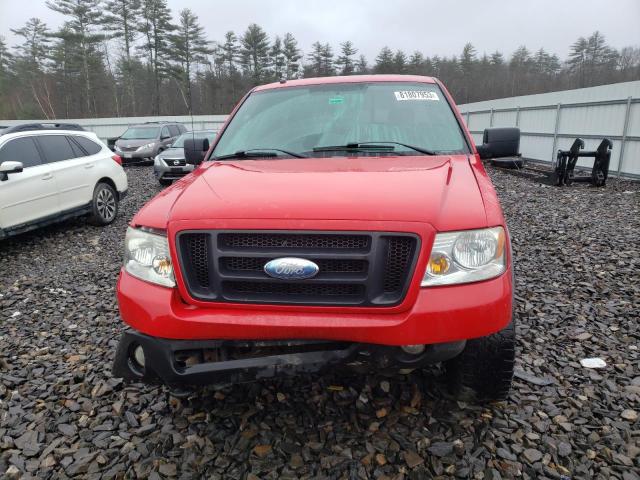 1FTRF04568KC77327 - 2008 FORD F150 RED photo 5