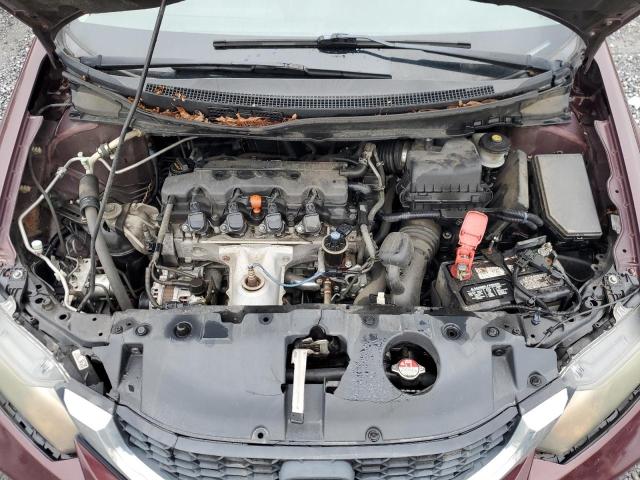 2HGFB2F53FH503742 - 2015 HONDA CIVIC LX MAROON photo 11