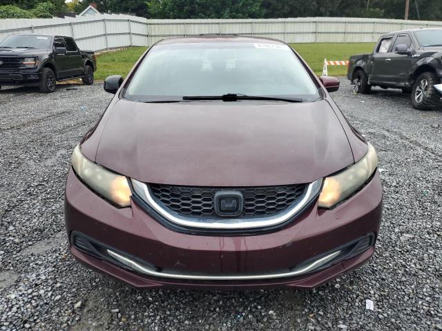 2HGFB2F53FH503742 - 2015 HONDA CIVIC LX MAROON photo 5
