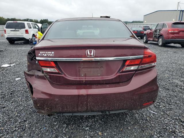 2HGFB2F53FH503742 - 2015 HONDA CIVIC LX MAROON photo 6