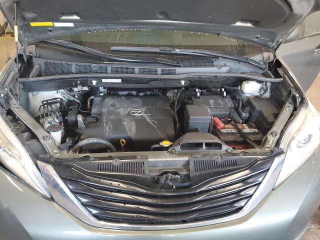 5TDJK3DC9BS017335 - 2011 TOYOTA SIENNA LE GREEN photo 12