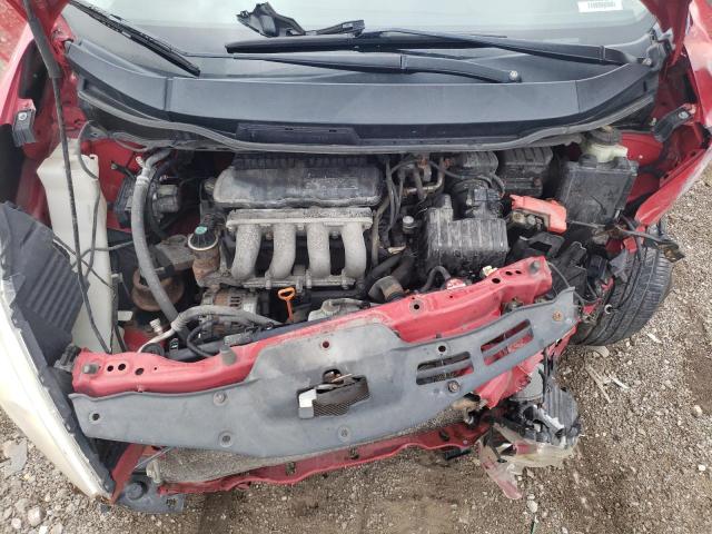 JHMGE88459S028589 - 2009 HONDA FIT SPORT RED photo 11
