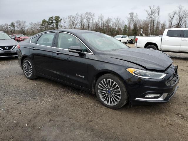 3FA6P0LU6HR401638 - 2017 FORD FUSION SE HYBRID BLACK photo 4