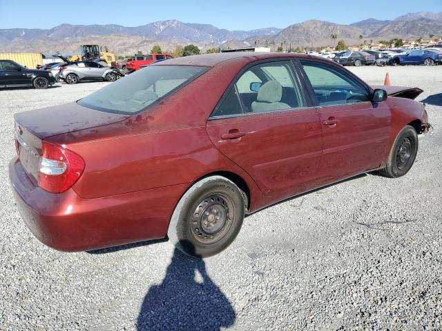 4T1BE32K63U177901 - 2003 TOYOTA CAMRY LE BURGUNDY photo 3