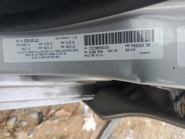 1C3CCCBB9FN631916 - 2015 CHRYSLER 200 S SILVER photo 12