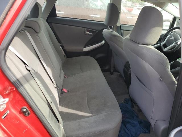 JTDKN3DU9C1531494 - 2012 TOYOTA PRIUS წითელი ფოტო 10