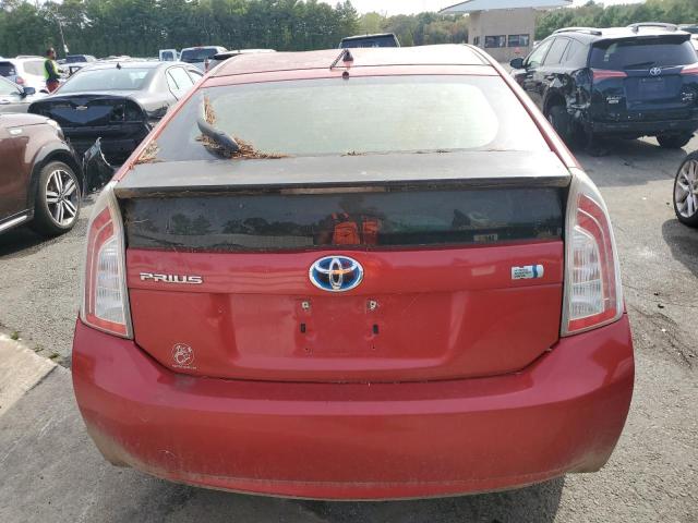 JTDKN3DU9C1531494 - 2012 TOYOTA PRIUS წითელი ფოტო 6