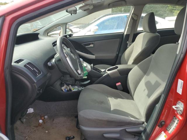 JTDKN3DU9C1531494 - 2012 TOYOTA PRIUS წითელი ფოტო 7