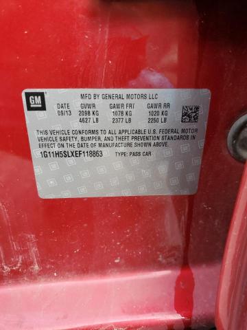 1G11H5SLXEF118863 - 2014 CHEVROLET MALIBU LTZ 栗色 照片 13