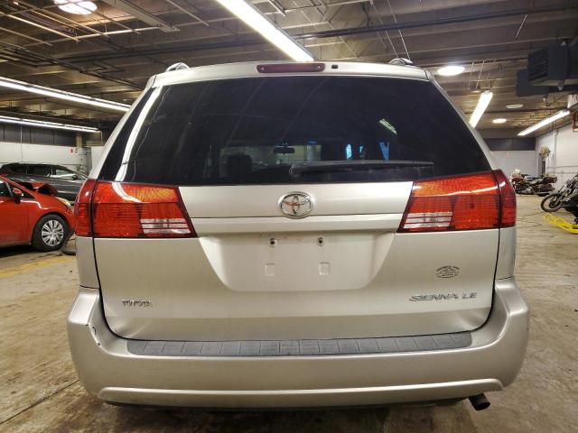 5TDZA23C95S249133 - 2005 TOYOTA SIENNA CE SILVER photo 6