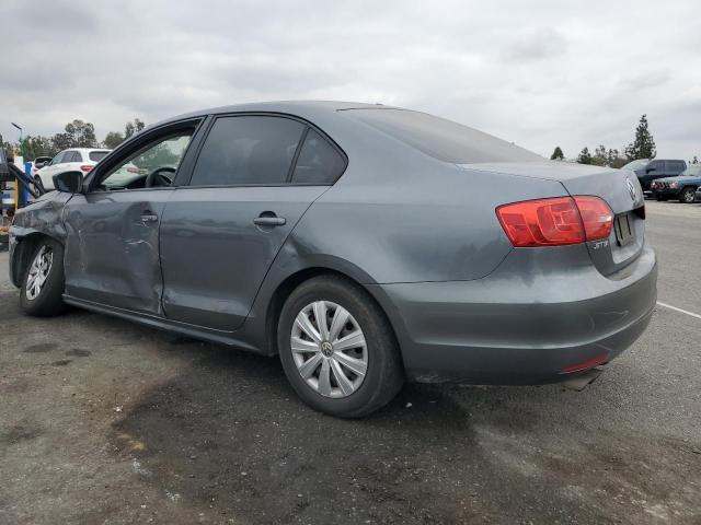 3VW2K7AJ4EM403693 - 2014 VOLKSWAGEN JETTA BASE GRAY photo 2